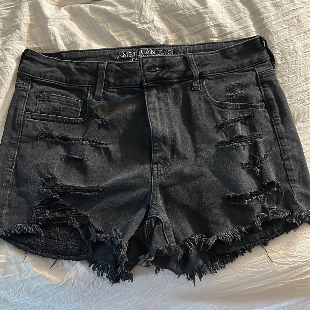 American Eagle High Rise Shortie Shorts